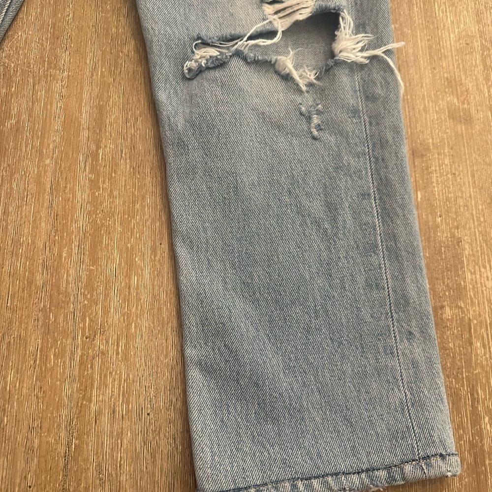 AGOLDE Riley Cropped Distressed Jeans - Picture 7 of 9